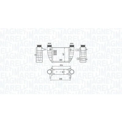 Abbildung von MAGNETI MARELLI 351319204850 Ladeluftkühler AUDI: A4 B7 Avant, B6/B7 Cabrio, Limousine, SEAT: Exeo ST, Limousine