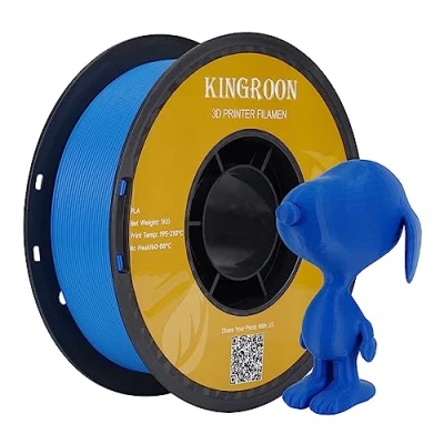 Abbildung von kingroon 3D Printer Filament PLA Druckerfilament,… (Polymilchsäure, Blau)