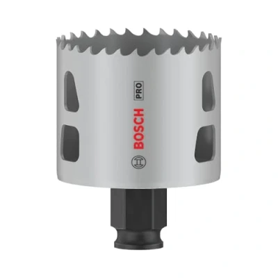 Abbildung von Bosch 1x PRO Multi Material Power Change Plus Lochsäge (für Weichholz, Trockenbauwand, Ø 57 mm, Professional Zubehör Bohrmaschine/Schrauber)