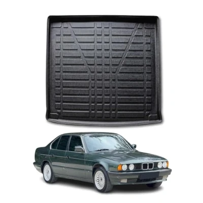 Abbildung von OMAC Kofferraumwanne Laderaumwanne kompatibel mit BMW 5er E39 Touring 1995 2003 Gummi TPE