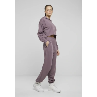 Abbildung von Urban Classics Oversized Cropped Kapuzenpullover, Damen, Größe: 3XL, Fadedpurple