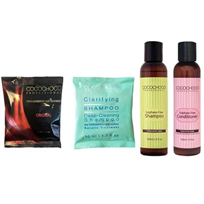 Abbildung von COCOCHOCO Brasilianisches Keratin ORIGINAL 50 ml + Reinigungsshampoo 150 Sulfatshampoo Conditioner