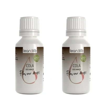 Abbildung von Lean:Life Flavour Drops 30 ml 2 x Cola Aroma Tropfen für Lebensmittel zuckerfrei und kalorienarm