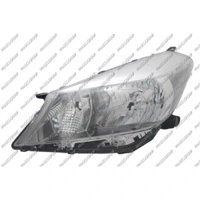Abbildung von PRASCO TY3284814 Scheinwerfer links H4 chrom mit Stellmotor für LWR TOYOTA: Yaris III Schrägheck