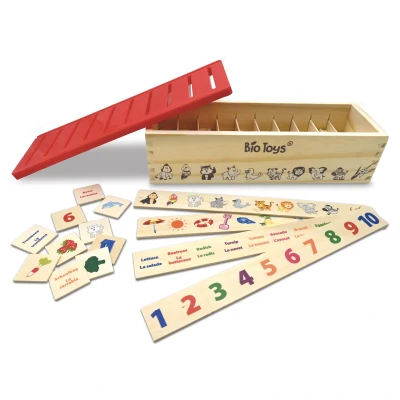 Abbildung von Lexibook Englisch Französischer Holzbox für Vokabeln Bio Toys