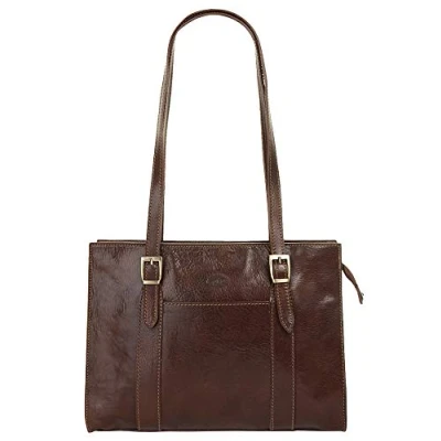 Abbildung von Piké Henkeltasche, echt Leder, Made in Italy