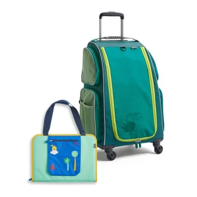 Abbildung von HABA Unisex Kinderkoffer Set Schranktrolley &amp; Kreativtasche grün türkis Größe one Size