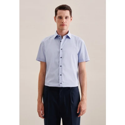 Abbildung von Seidensticker Shaped Hemd, Herren, Größe: 38, Light blue