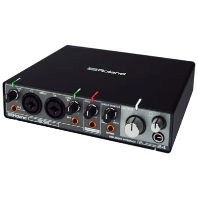 Abbildung von Roland RUBIX24 hochauflösendes Interface mit 2 Ein und 4 Ausgängen, Hi Res für Mac, PC IPad zwei Eingängen vier Ausgängen