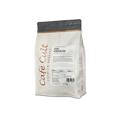 Abbildung von Cafe Cult Kaffee Chili Chocolate aromatisierte ganze Bohnen 1KG