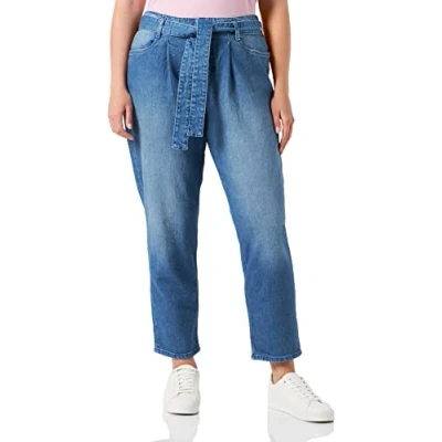 Abbildung von MUSTANG Damen Style Charlotte Tapered Jeans, Mittelblau 602, 25W / 32L