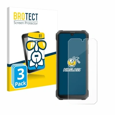 Abbildung von BROTECT Schutzglas für Blackview BV8800 (3 Stück) Schutzfolie Panzer Folie Glas [Extrem Kratzfest 9H, Anti Fingerprint, Ultra Transparent]