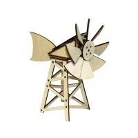 Abbildung von Solexpert Solar Holz Steckbausatz Amerikanische Windmühle