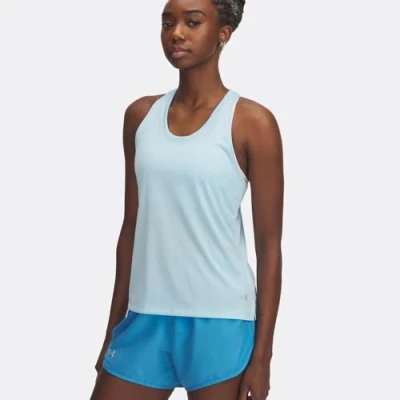 Abbildung von Under Armour Damen Ua Launch Singlet Weste, Stream/Reflektierend, S
