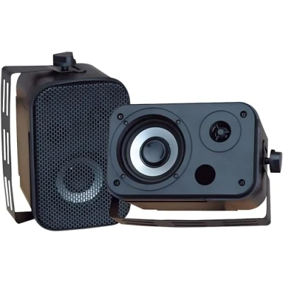 Abbildung von Pyle Audio Home PDWR40B Lautsprecher, wasserdicht, 13,3 cm, Schwarz 300 Watt Spitzenleistung 3.5&quot; (PDWR30B)