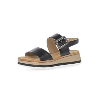 Abbildung von Gabor Comfort Plateausandalette, Damen, Größe: 44, Schwarz lds Schuhe