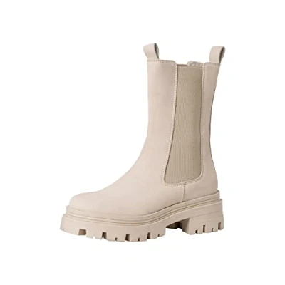 Abbildung von Tamaris Plateaustiefel, Damen, Größe: 41, Antelope Schuhe