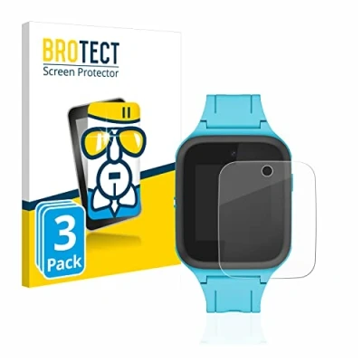 Abbildung von BROTECT Schutzglas für TCL Movetime FamilyWatch Kids MT40X (3 Stück) Schutzfolie Panzer Folie Glas [Extrem Kratzfest 9H, Anti Fingerprint,