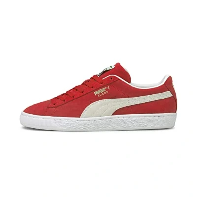 Abbildung von Puma Classic XXI Sneaker low, Größe: 44.5, High risk red/white Veloursleder