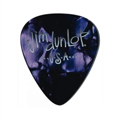 Abbildung von Dunlop DL P 0106 483P13 H Genuine Celluloid Classic Pick (12 Stück) purple