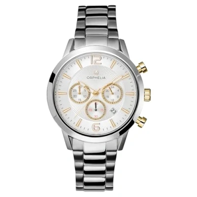 Abbildung von Orphelia HerrenArmbanduhr Chronograph Quarz Edelstahl OR82808, Silber/Silber