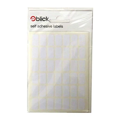 Abbildung von Blick White Aufkleber 9mm x 16mm (294 Aufkleber)