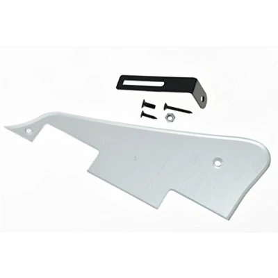 Abbildung von KAISH Silver Mirror LP Guitar Pickguard with Black Bracket for Epiphone Les Paul