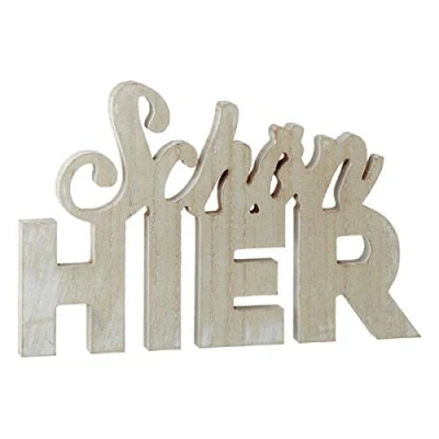 Abbildung von Cepewa Deko Schriftzug Schön Hier, ca. 29cm