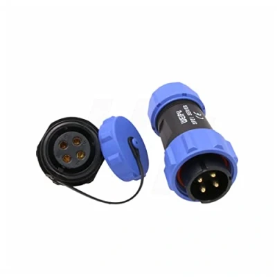 Abbildung von HangTon SP21 4 Pin Verbindungsstück wasserdichte Luftfahrt kreisförmige 30A Kabel Stecker Panel Mount Sockel für Energie Licht Anwendung im Freien