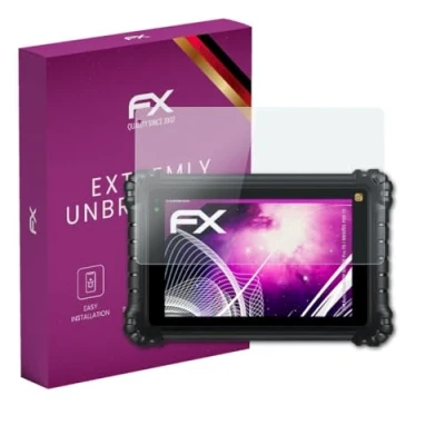 Abbildung von atFoliX Glasfolie kompatibel mit Autel MaxiCOM MK906 PRO TS / MK906S Panzerfolie, 9H Hybrid Glass FX Schutzpanzer Folie