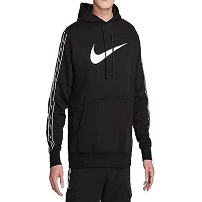 Abbildung von Nike Sportswear M NSW Repeat SW FLC PO HOOD B Kapuzenpullover, Herren, Größe: XL, black white