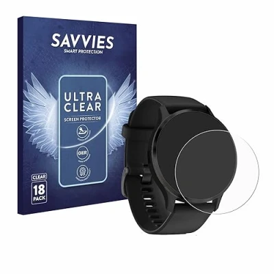 Abbildung von Savvies 18 Stück Schutzfolie für Garmin Venu 3S Displayschutz Folie Ultra Transparent