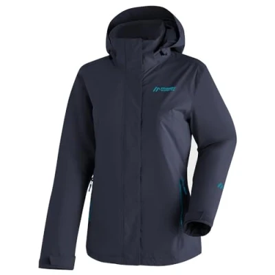 Abbildung von Maier Sports Damen Funktionsjacke Metor Therm Rec W, Regenjacke atmungsaktiv &amp; wasserdicht, dunkelblau, Größe 21