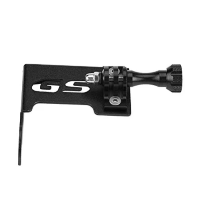 Abbildung von Broco vorne links Kamerahalterung, Motorrad Kamerahalterung für B MW R1200GS LC ADV GoPro Motorradzubehör Schwarz(Schwarz)