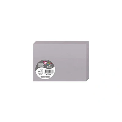 Abbildung von Clairefontaine 22332C Packung mit 25 Doppelkarten Pollen, 210g, in Format C6, 110 x 155mm, koalagrau
