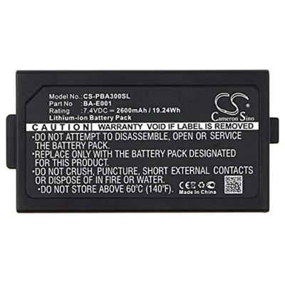 Abbildung von CS PBA300SL Akkus 2600mAh Kompatibel mit [Brother] P Touch H300/LI, PT E300, E500, E550W, H300, H300LI, H500LI, P750W, [Sonel] PAT 10, 2 Ersetzt BA E001, Kompati