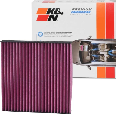 Abbildung von K&amp;N Filters DVF5049 Innenraumfilter Aktivkohlefilter 180 28 quadratisch SUZUKI: SWIFT 4, SX4 I Schrägheck, 3, HONDA: Jazz 2 Schrägheck