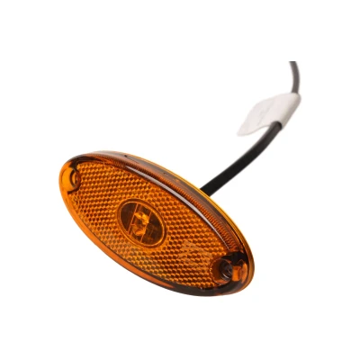 Abbildung von Aspöck Flatpoint 2 orange/gelbe Seitenmarkierungsleuchte Steckeranschluss LED Aspock Anhängershop