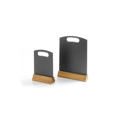 Abbildung von HENDI Tischkreidetafeln 2 Stk. 21 x 5 32 cm MDF schwarz Holzfuß