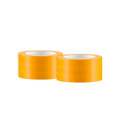 Abbildung von 6 x Mamba Goldband Fineline Washi Tape Maler Klebeband 19mm Abklebeband Malerband Acrylat Soft 50m 30 Tage UV beständiges Malerkrepp für Innen und Außen