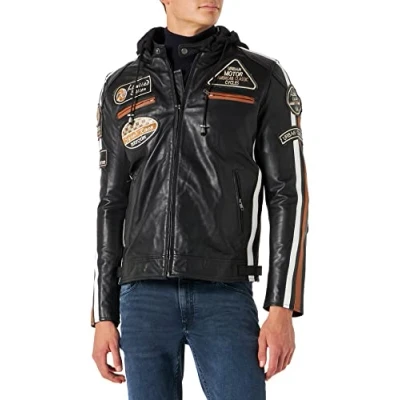 Abbildung von Urban LEATHER Unisex Ur 07 58 herren jacke, Schwarz, 4XL EU