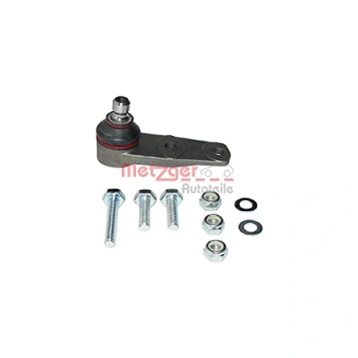 Abbildung von METZGER 57020818 Traggelenk Vorderachse rechts, links, unten mit Anbaumaterial KIT + RENAULT: TWINGO 1, Kangoo I, MEGANE 1 Coach