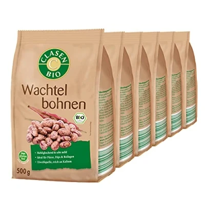 Abbildung von 6x CLASEN BIO Wachtelbohnen 500 g
