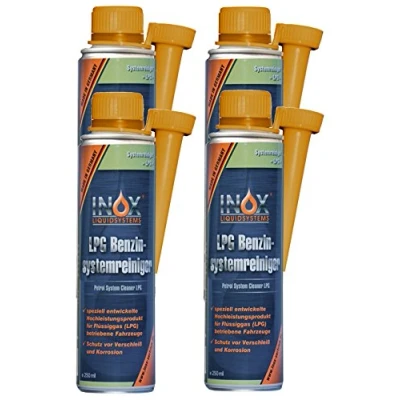 Abbildung von INOX® LPG Benzinsystemreiniger Additiv, 4 x 250ml Systemreiniger für Autos mit Gasanlage