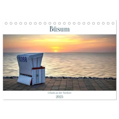 Abbildung von Büsum Urlaub an der Nordsee (Tischkalender 2025 DIN A5 quer), CALVENDO Monatskalender