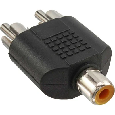 Abbildung von InLine Audio Adapter, Cinch Buchse an 2x Stecker