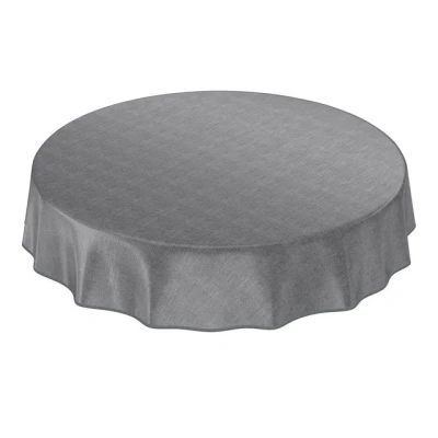 Abbildung von ANRO Tischdecke limited Wachstuchtischdecke Gartentischdecke Wachstischdecke, Geprägt Rund 100cm wasserabweisend mit Saum