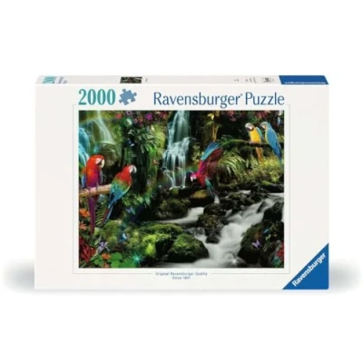 Abbildung von Ravensburger 2000 Pieces PIED Parrots IN THE Jungle Puzzle für Kinder, Größe: One Size, Multi coloured
