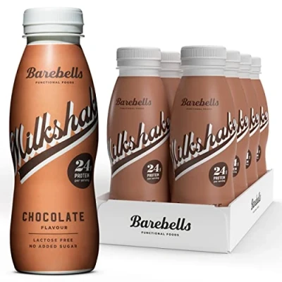 Abbildung von Barebells Cremiger Eiweiss shake zuckerarm, 24 Gramm Protein pro Flasche, laktosefrei Chocolate Milkshake, 8 x 330ml