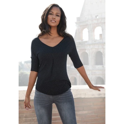 Abbildung von Lascana Strandaccessoire schwarzgepunktet, Damen, Größe: 36/38, Schwarz gepunktet